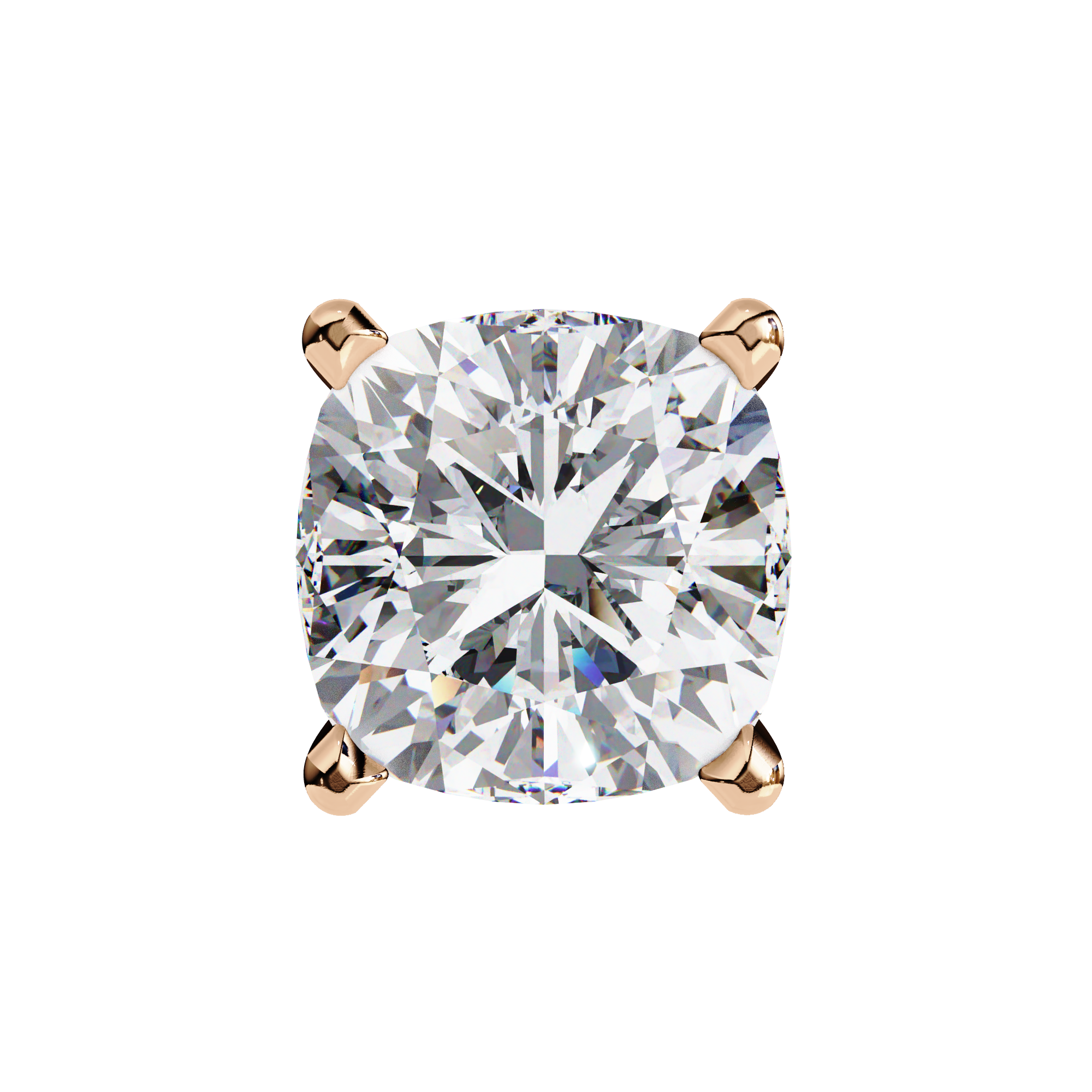 Solitairekart 2.33ct Cushion Diamond Stud Earrings